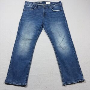 TK Axel Slim Boot Jeans Men 38x32 Medium Wash Denim Stretch Casual Workwear